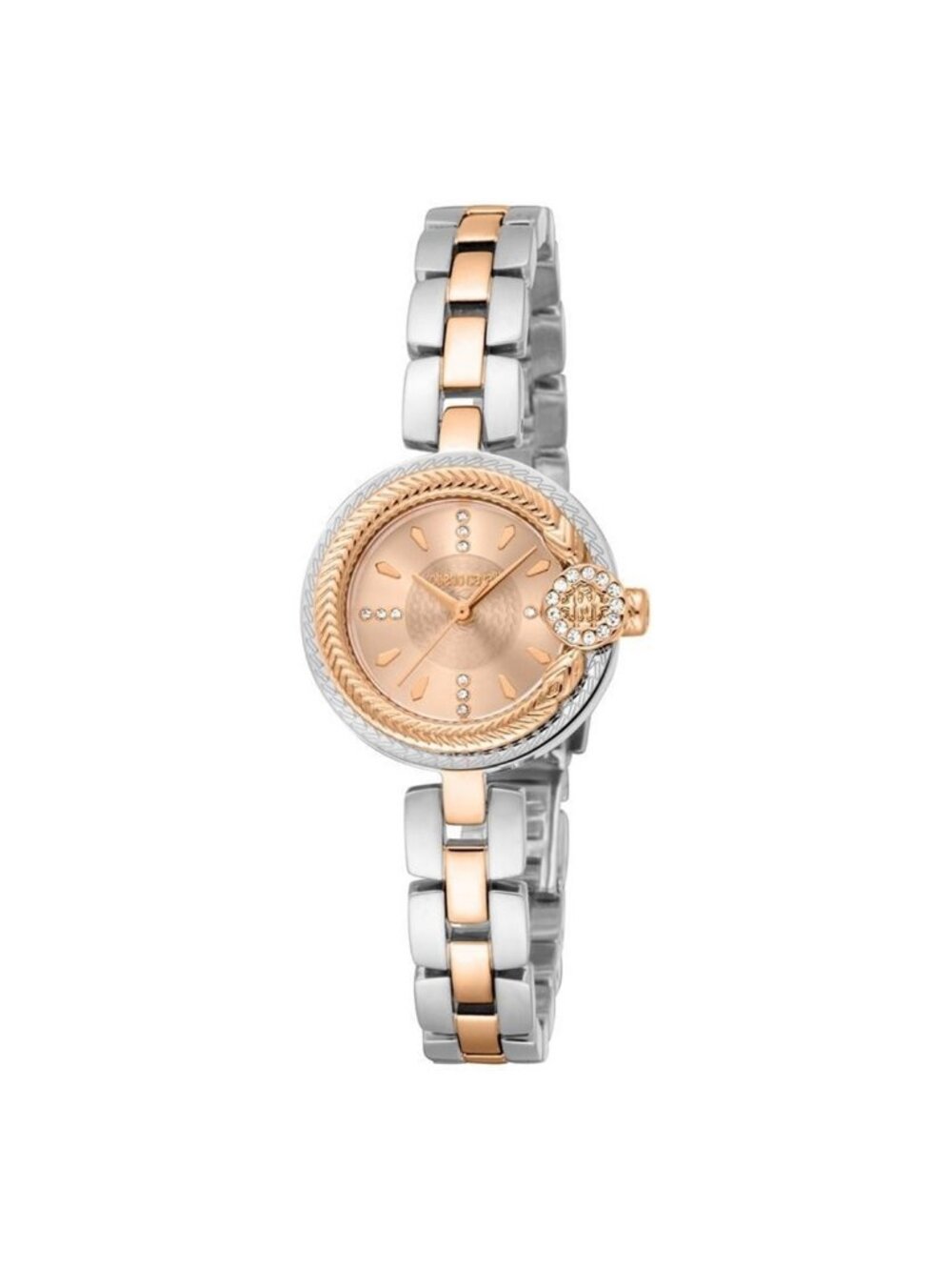 NWT Roberto Cavalli Mini Rose Gold-tone Dial Ladies Watch